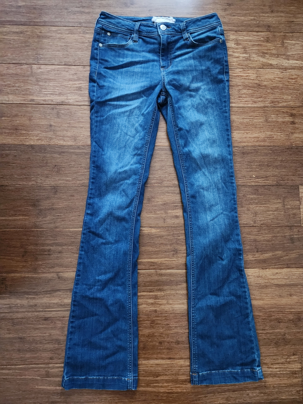 Altar'd State Women's Juniors Blue Flare Bootcut Jeans, Size 27 Size 5